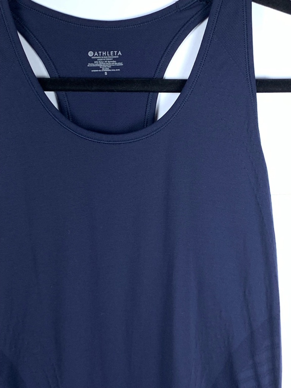 Athleta Navy Racerback Tank Top Women’s Small Athletic Workout Yoga Gym - Picture 4 of 12